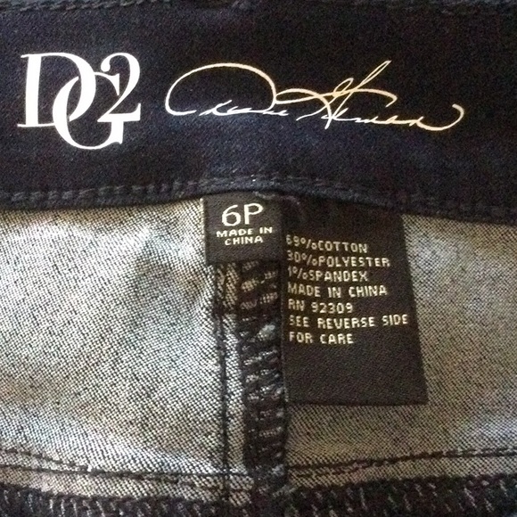 DG2 Stretch Denim Dark Blue Jeans with Pearls. - Picture 4 of 4